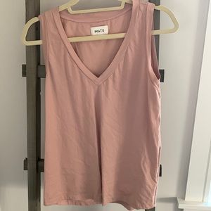 Mate the Label rose v neck tank